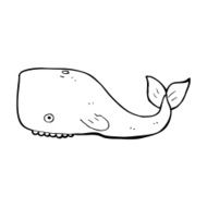 Cartoon Whale N122