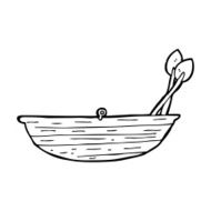 Cartoon Rowing Boat N34