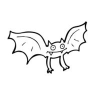 cartoon vampire bat N47