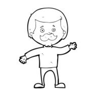 cartoon dad waving N15