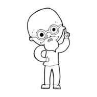 cartoon old man N40
