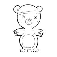 cartoon teddy bear N405