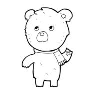 cartoon teddy bear N407