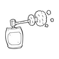 cartoon spray can N128