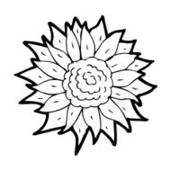 Cartoon Sunflower N43
