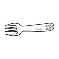 cartoon fork N59
