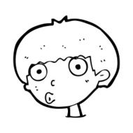 Cartoon Surprised Boy N42