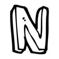 cartoon letter N225