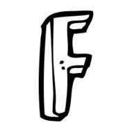 cartoon letter N228