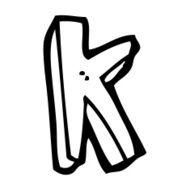 cartoon letter N233