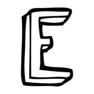 cartoon letter N235