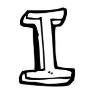 cartoon letter N242
