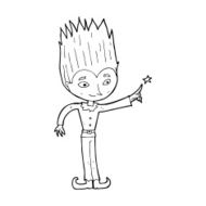 cartoon magic christmas elf N15