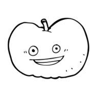 Cartoon Apple N186