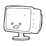 Cartoon Computer Screen N39