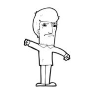 cartoon angry man N147