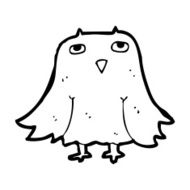 Cartoon Owl N205