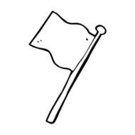 Cartoon White Flag N26