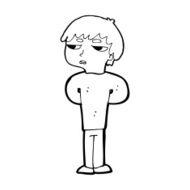 cartoon antisocial boy N14