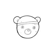 cartoon teddy bear hat N5