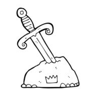 cartoon sword in stone N11