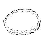 cartoon decorative cloud N54