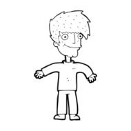 cartoon happy man N673
