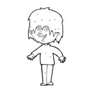 cartoon excited man N144