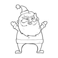 jolly santa cartoon N41