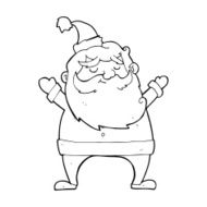 jolly santa cartoon N43