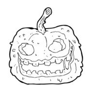 cartoon spooky pumpkin N32