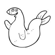 cartoon happy seal N27