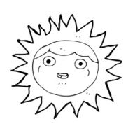 sun cartoon character N19