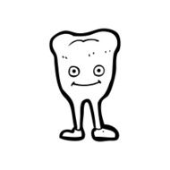 cartoon happy tooth N61