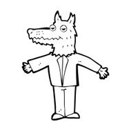 Cartoon Wolf N144