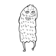 Cartoon monster N176