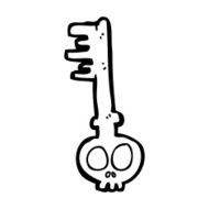 cartoon spooky key N14