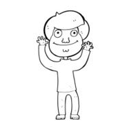 cartoon happy boy N339