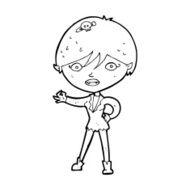 Cartoon Vampire Girl N331