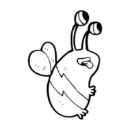 cartoon funny bee N15