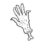 Cartoon Zombie Hand N44