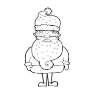 Cartoon Santa Claus N449