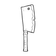 Cartoon Meat Cleaver N21