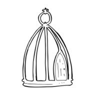 Cartoon Bird Cage N20