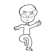cartoon dancing man N81