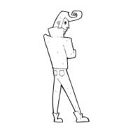 cartoon cool guy N26