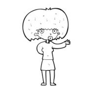 cartoon woman gesturing N41