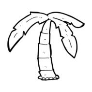 Cartoon Palm Tree N82