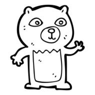 cartoon waving teddy bear N64