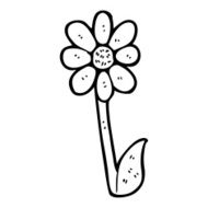 cartoon flower N594